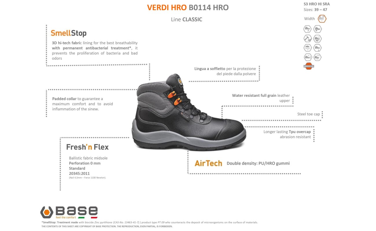 Base Verdi Hro S3 HRO HI SRA B0114H